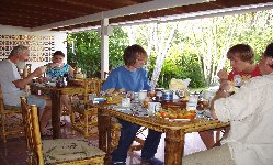 breakfast on terrace